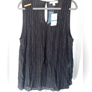 NWT MICHAEL KORS BLACK AND GOLD TANK TOP